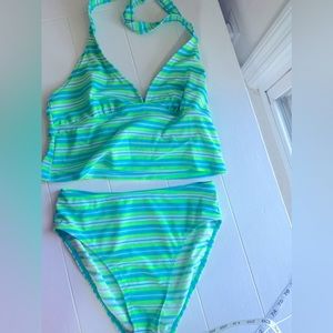 Carolina blues large/ medium two piece bathing suit